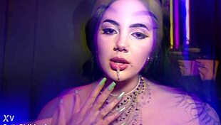 nika venom enjoys rough choking and deepthroat fucking with cum on tits