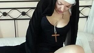 Chantal, that devout nun, could worship this penis all night long?