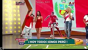 Aida martinez undresses for the peruvian selection in a casual setting