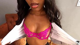 Ebony Secretary Is Trying To Keep Her Job Olivia Jay With Rough Fucking And Big Natural Tits