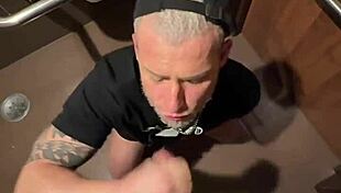 did the hot slut give her ass to the well-endowed guy in the shopping bathroom?