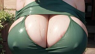 ai generated model girl with big tits in ai art 26