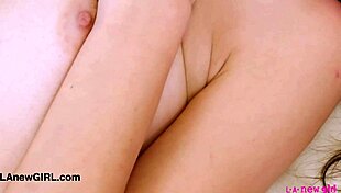 Attractive brunette model shows her sexy body