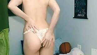 Just a naughty skinny girl playing with her body and getting fun