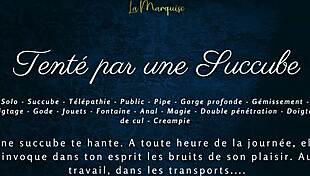 Tenté par une succube french dirty talk public succubus anal