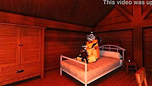 Roblox elf slut takes daddys big girthy cock inside of her tiny 18+ body