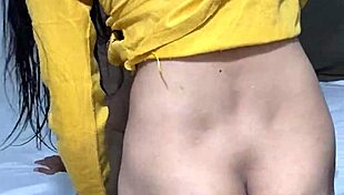 Indian Stepmom's Wild Encounter with Huge Cock