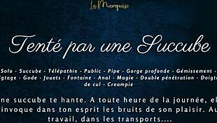 Tenté par une succube french dirty talk public succubus anal