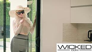 Blonde Busty Babe Gets Pussy Filled With Cock In Multiple Positions