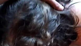 Couple masterbates, she sucks his cock, they hump until he cums on milf body!