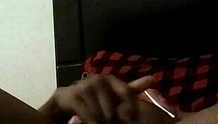 Amateur girl masturbates with fingering until squirting at home