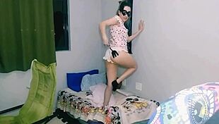 Just a naughty skinny girl playing with her body and getting fun