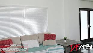 Wow, busty wifey gets monster cock surprise on anniversary!