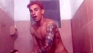 Chubby Married Woman Gives A Sensual Bath To Her Husband In The Bathroom.