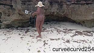 Extreme Public Flashing Made Uber Driver Touch Pussy Till Squirt And Orgasm On Beach