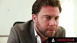 Gorgeous office babe gets ass pounded