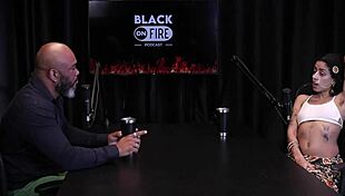 I show off my chest tattoos after talking about my small wins, like fingering asses and giving blowjobs - bibi hourani in sheer red