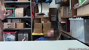 Big Tits Teen Spread on Table Getting Rammed in Office