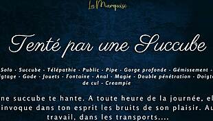 Tenté par une succube french dirty talk public succubus anal