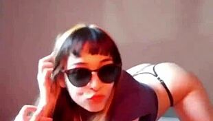 bonneyuwu inserting marbles with condom in wet pussy