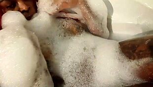 Birthday Sex Party in Bath with Big Ass and Facial Cum