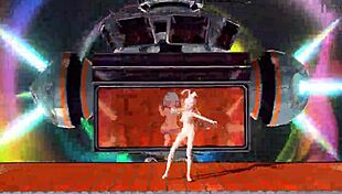 I-I am Megurine Luka, all nude in this bunny costume, my big tits and pussy exposed