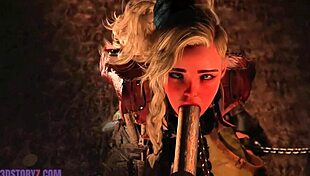 Gemma Smithy blowjob training 😈 bondage slave monster