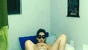 Just a naughty skinny girl playing with her body and getting fun