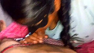 Indian bhabhi takes big cumshot in mouth after deepthroat