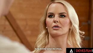 Devils Film - Lucky Man Fucks With His Girlfriend And Her Busty Hot Stepmom Slimthick Vic