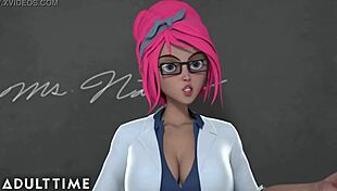 i'm like, totally lovin' this adulttime hentai where hot teacher bangs horny students ya know