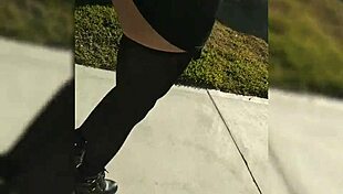 who's watching me fuck my dildo right outside the neighbor's house!!