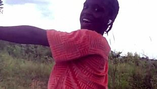 Hey check crazybitch twerking half naked right in forest middle!