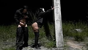 Street anal pro cumming hard with big cock