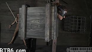 European femdom couple licks balls fucks missionary hard in nasty sadomasochism tale