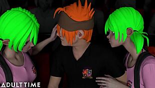 i'm like, totally lovin' this adulttime hentai where hot teacher bangs horny students ya know