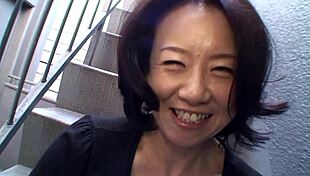 Asian Brunette Junko Sakashita Got So Excited By A Guy That She Showed Her Boobs On The Street