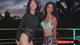 Redhead Latina Lesbian Gets Her Pussy Licked Intensely By Brunette In Detailed Cunilingus Session At Ggmansion