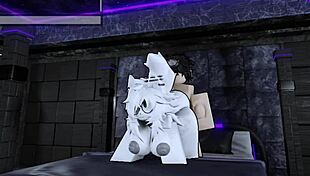 pounding this furry roblox slut's wet holes hard!!