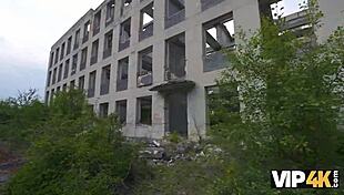 damn cute russian teen gf takes huge cock outdoors while old cuck watches 😏🍑