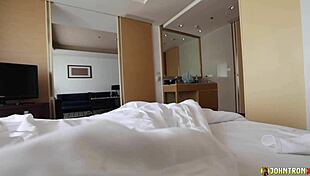 Johntronx morning sex ends with creampie fillin