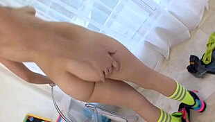 seductive teen sucks huge cock deepthroat with nasty cumshot on face