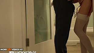 Petite busty Octavia Red confesses, I'm always horny for fucking in various positions