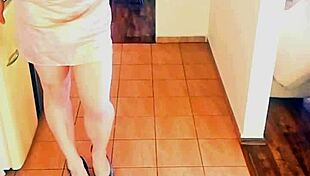 tranny veronica babe trains her ass with toys in roleplay