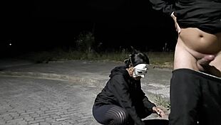 Street anal pro cumming hard with big cock