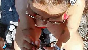 Teresa Jones kicks off her porn career with a verification video as an amateur milf prostitute in public outdoor settings