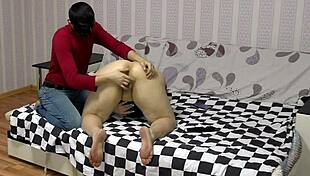 Why did the milf masturbate? She gets punished with all holes fucked