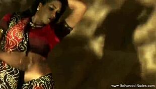 Sensual indian beauty dances solo romantically