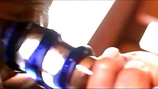 this bitch craves tropical islands for her shaved pussy play