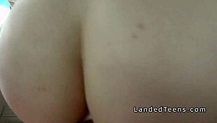 Hairy pussy slim teen 18+ gets banged in the car by a couple